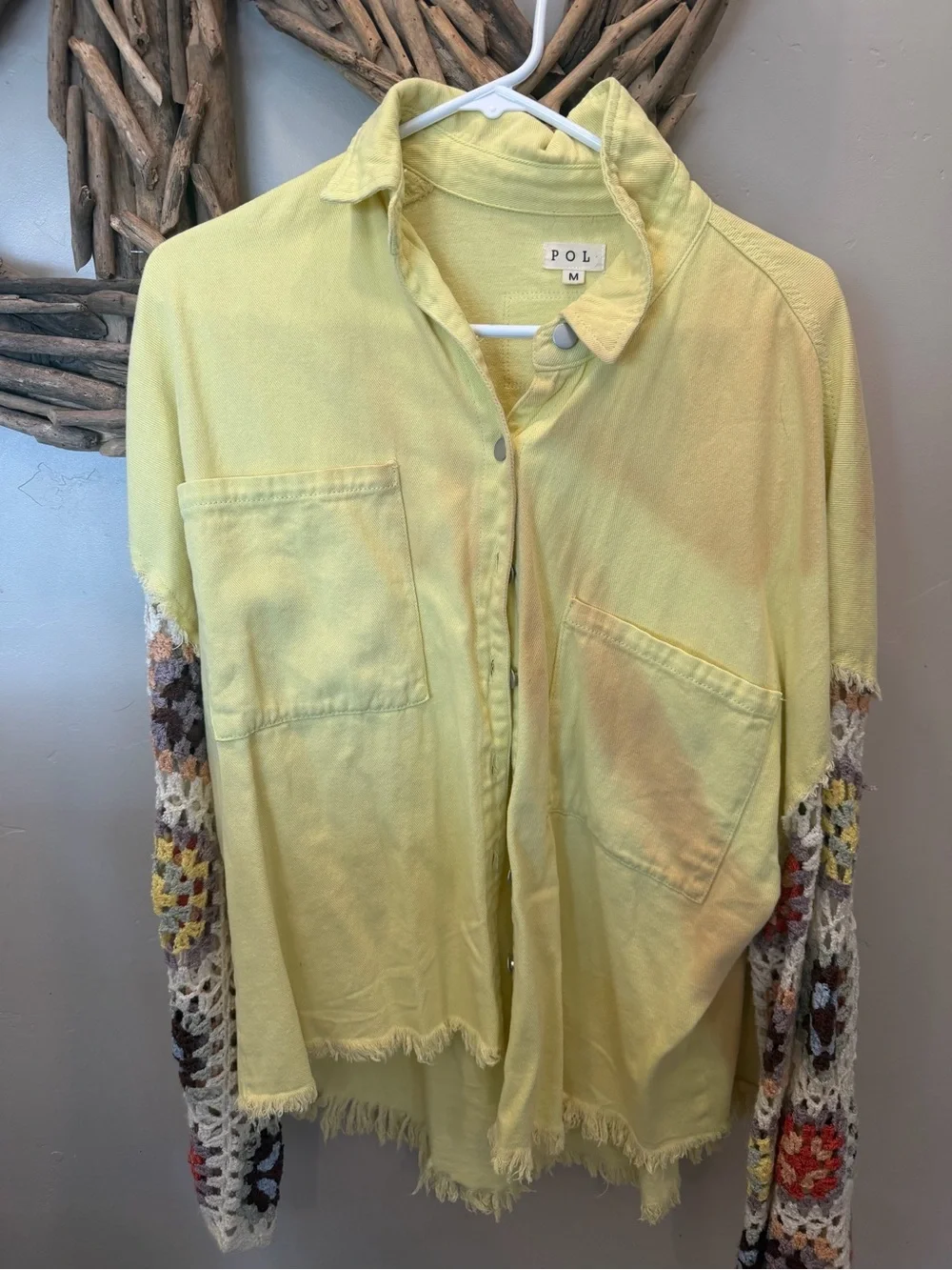 POL Light Yellow Cotton Jacket